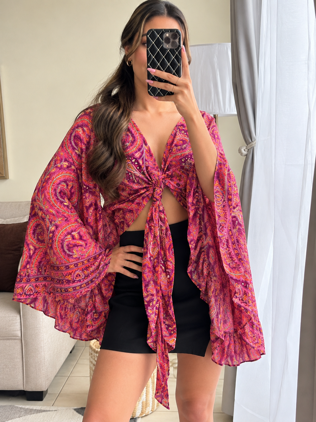 Blusa seda