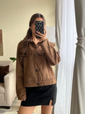 Bomber gamuza
